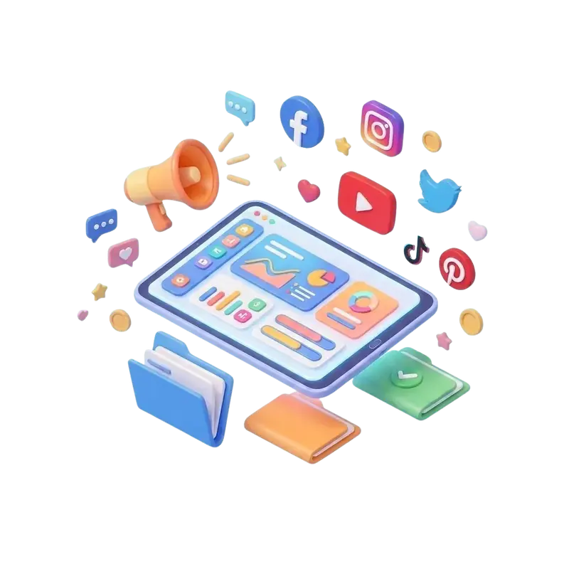 Digital Products 3D Illustration